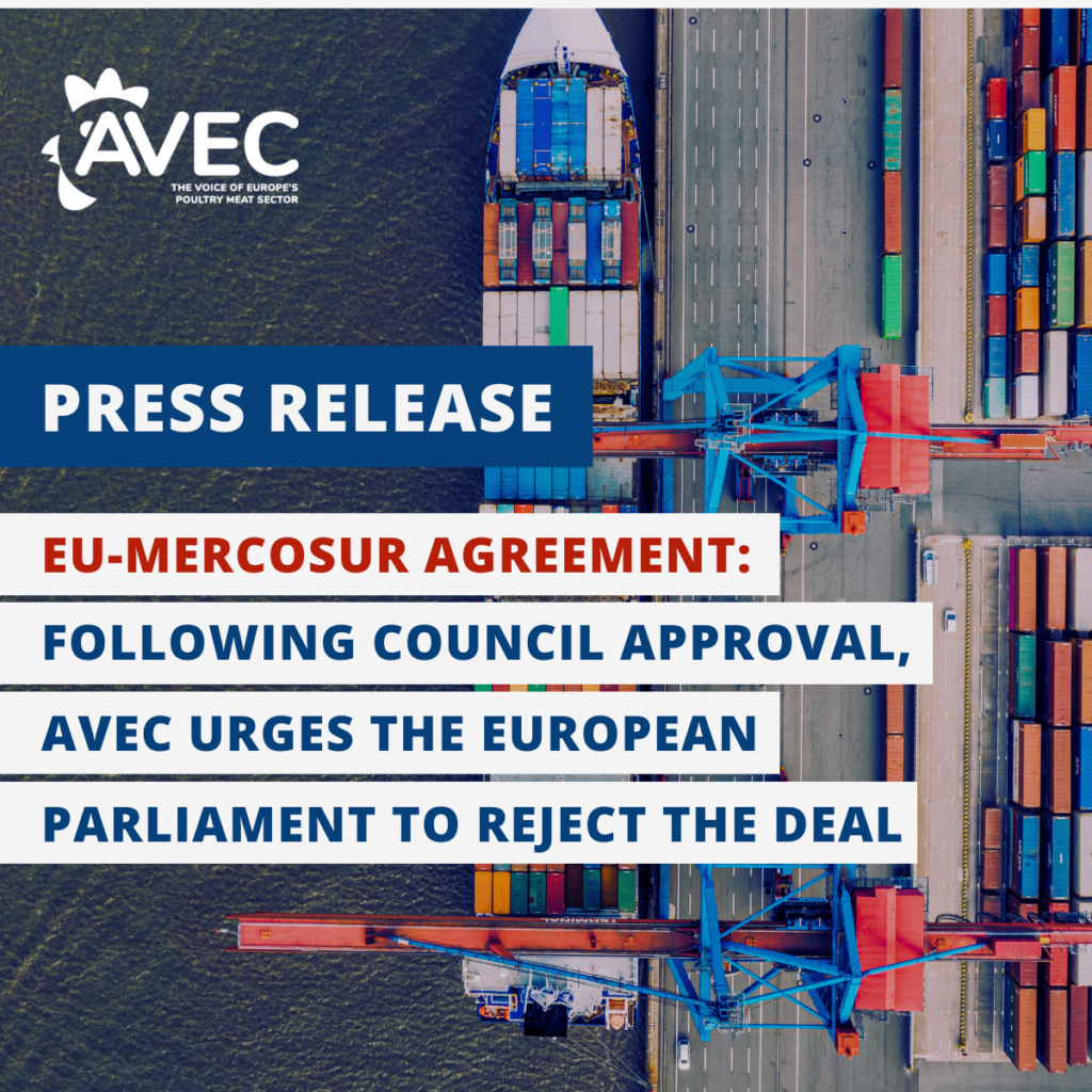 EU - Mercosur Agreement: Following Council approval, AVEC urges the European Parliament to reject the deal